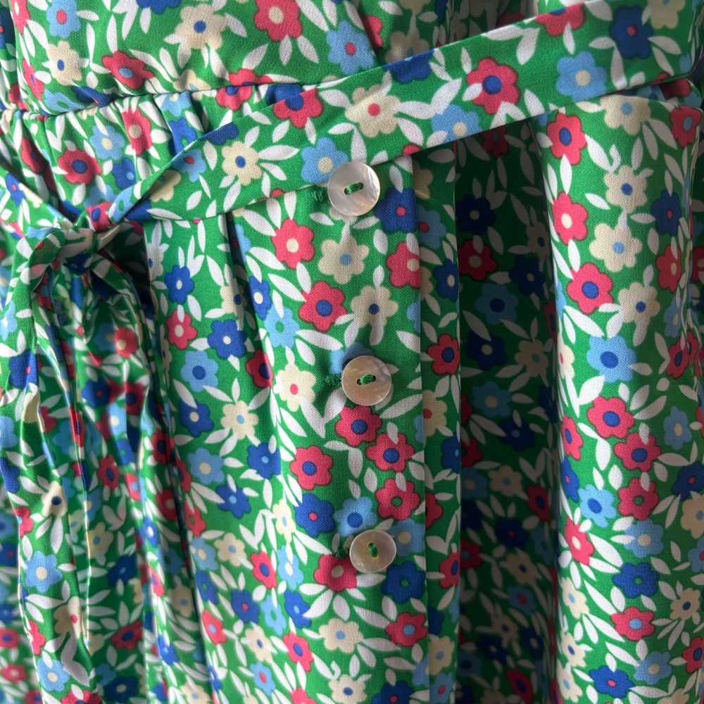 NWT ModCloth Women’s XL Petal & Promise Floral Short Sleeve Vintage Wrap Dress - Picture 4 of 11